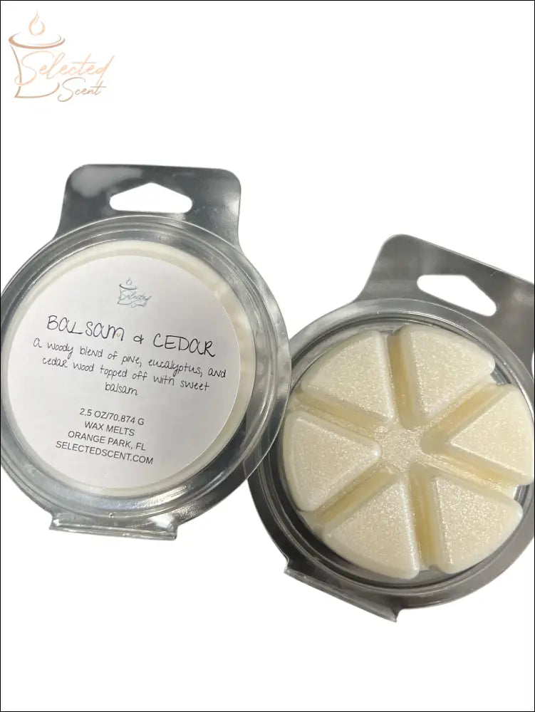 Wax Melts Stronger Fragrance Utilizing Coconut Wax Blend Balsam and Cedar