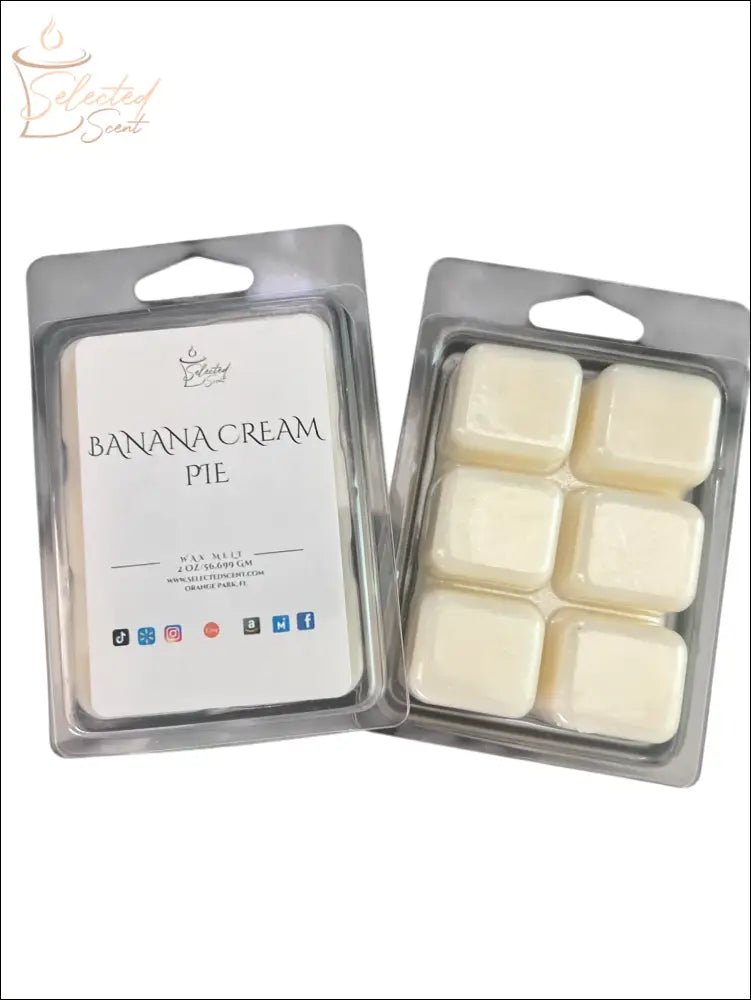 Wax Melts Stronger Fragrance Utilizing Coconut Wax Blend Banana Cream Pie