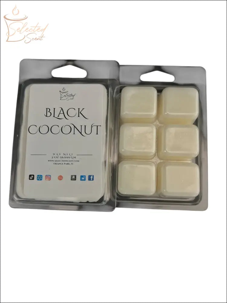 Wax Melts Stronger Fragrance Utilizing Coconut Wax Blend Black Coconut