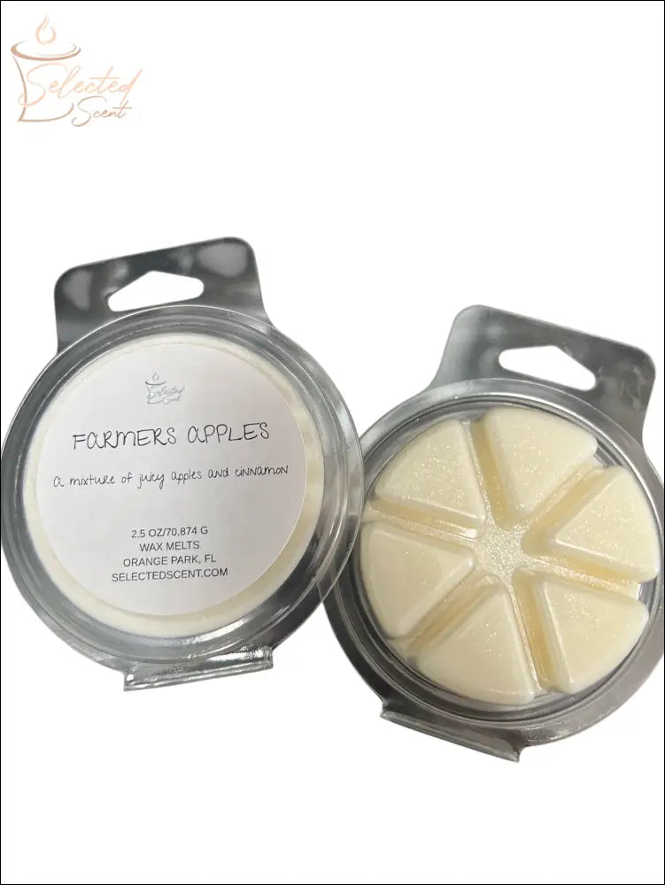Wax Melts Stronger Fragrance Utilizing Coconut Wax Blend Farmers Apple