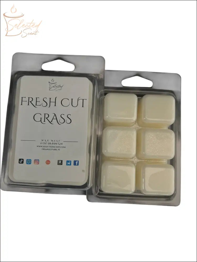 Wax Melts Stronger Fragrance Utilizing Coconut Wax Blend Fresh Cut Grass