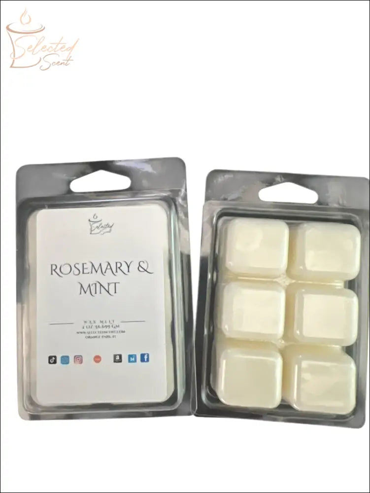 Wax Melts Stronger Fragrance Utilizing Coconut Wax Blend Rosemary and Mint