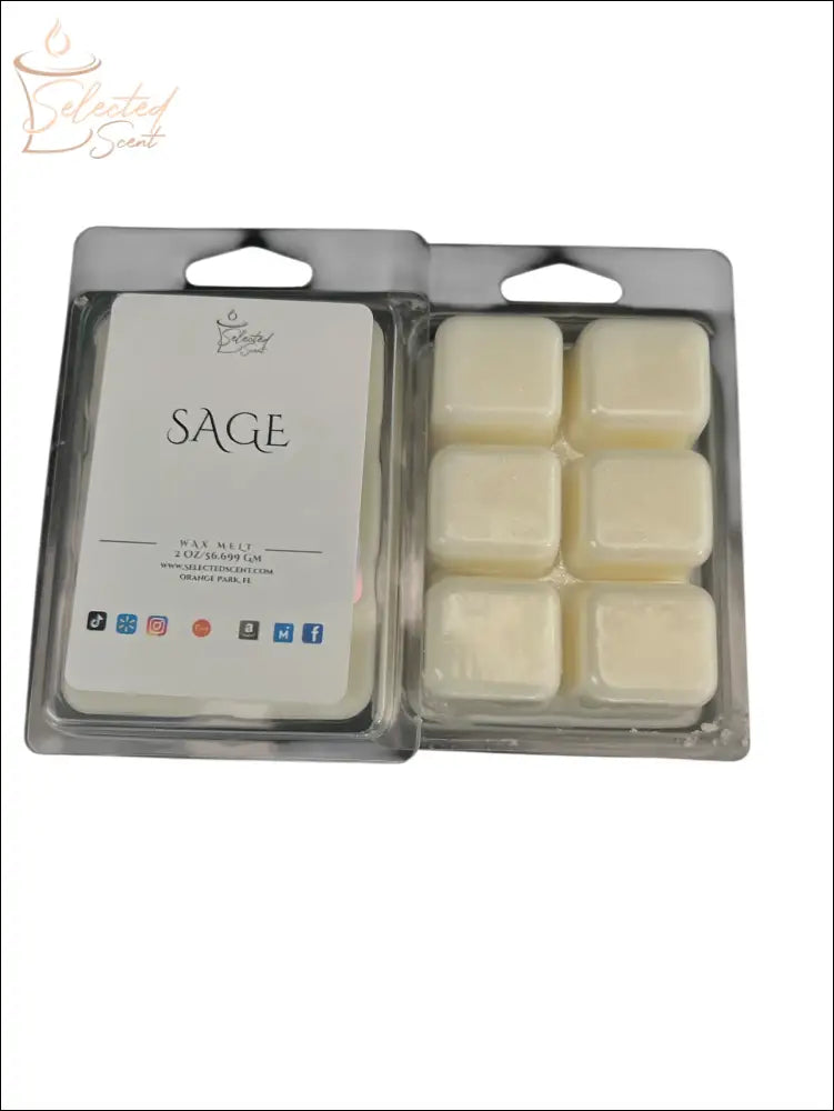 Wax Melts Stronger Fragrance Utilizing Coconut Wax Blend Sage