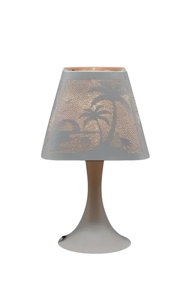 White paradise wax and oil warmer electric decorative