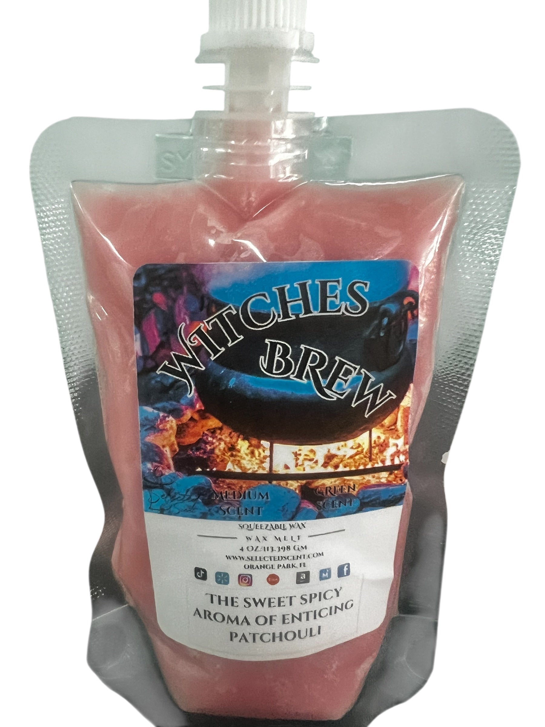 Selected Scent Witches Brew scented wax melt pouch with sweet spicy aroma in Fall Seasonal Favorites