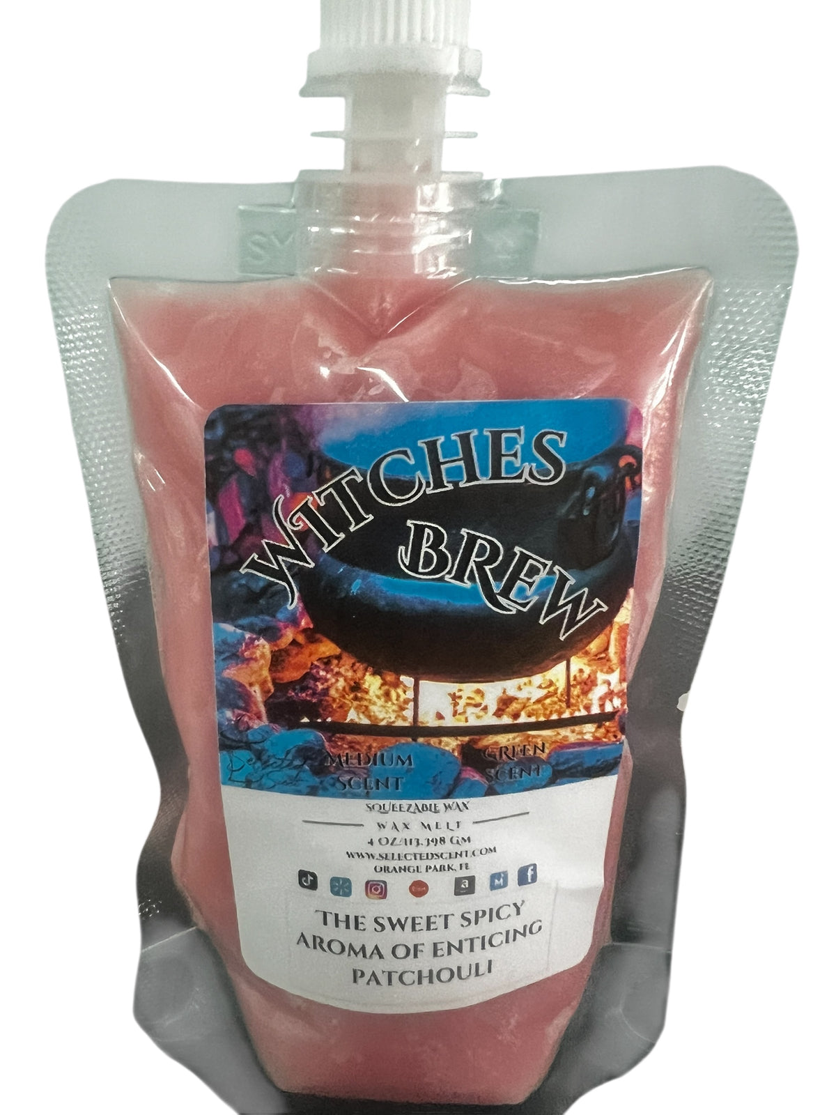 Selected Scent Witches Brew scented wax melt pouch with sweet spicy aroma in Fall Seasonal Favorites