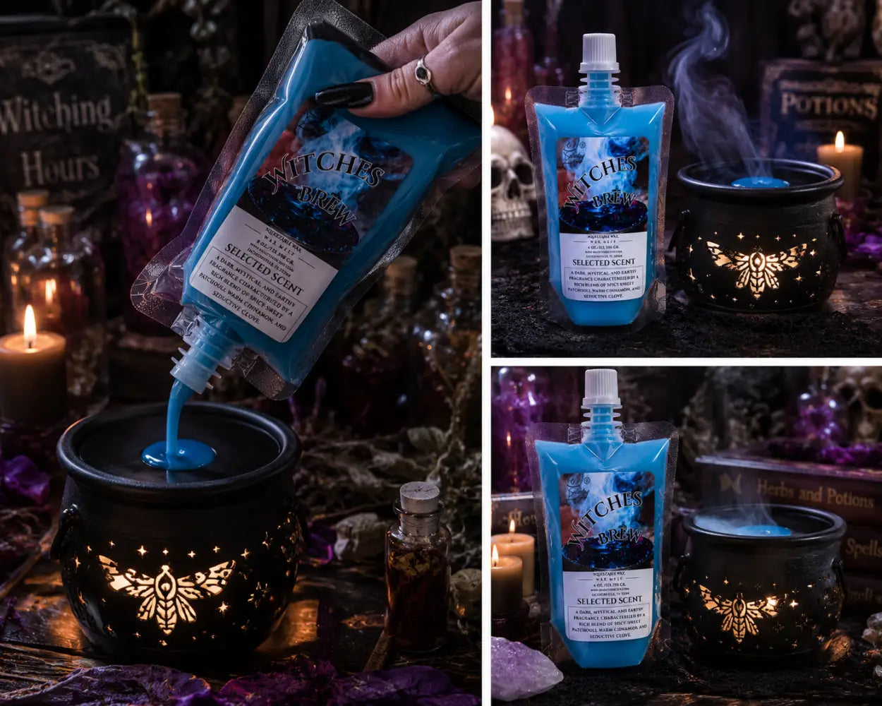 Witches brew squeezable wax melts
