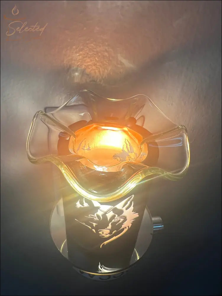 Wolf Black Plug In Warmer Electric Warmer For Wax Melts And Oils